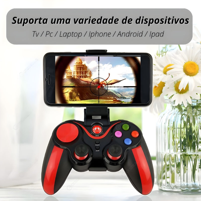 Controle Game Pad Joystick Jogos Bluetooth Celular Android
