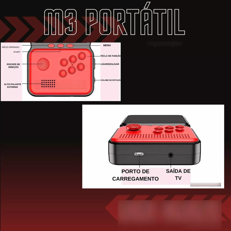 Videogame Portátil Game Box Power M3