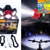 Farol Lanterna Cabeça Bike 3 Focos Led Recarregável T6 720